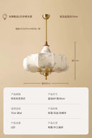 Axyaa Gold Lustre Medieval Fabric Pendant Lights with LED E27 for Home Decor
