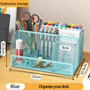 Mesh Desk Organizer Pen Holder by Axyaa Large Capacity Metal Desktop Storage