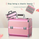 Axyaa Portable Makeup Organizer Box with Lock and 4 Trays