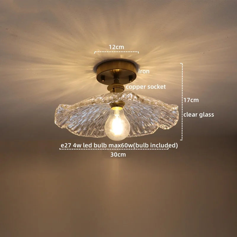 Axyaa Frosted Glass LED Ceiling Lamp for Modern Indoor Lighting