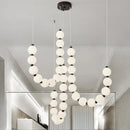 Axyaa LED Pendant Chandeliers Staircase Lighting for Modern Living Room Decor