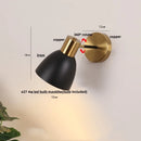 Axyaa Black Iron LED Wall Sconce Modern Simple Bathroom Vanity Light