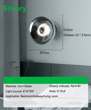 Axyaa Round Glass Wall Lamp for Bedroom, Living Room & Corridor