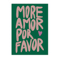 Axyaa Amor Por Favor Love Quotes Wall Art Prints - Modern Maximalist Eclectic Decor