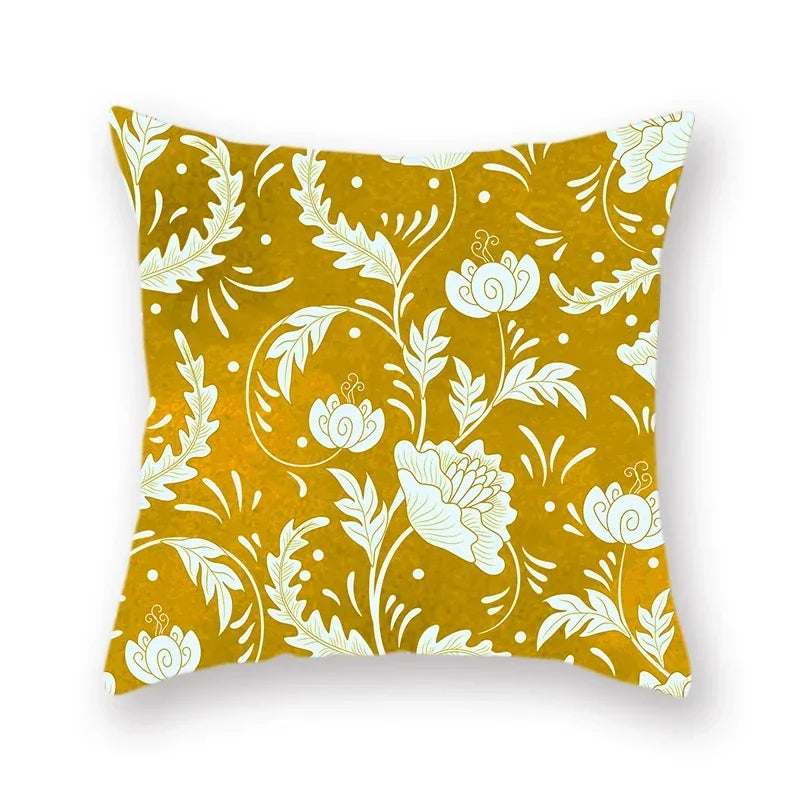 Axyaa Yellow Mandala Ethnic Pattern Cushion Cover 45x45cm