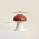 Axyaa Mushroom Shape Ceramic Flower Vase | Handmade Hydroponic Home Decor