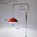 Axyaa Modern Industrial LED Wall Chandelier - Adjustable Swing Arm for Living Room