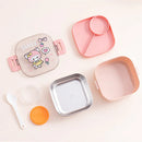 Axyaa Kids Bento Box with Spoon - Stainless Steel 304 Lunch Container