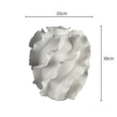 Axyaa Wavy Grain Ceramic Vase - Home Decor Floral Arrangement Accessories