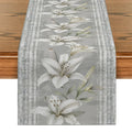 Axyaa Lily Floral Table Runner for Indoor and Outdoor Home Party Decor
