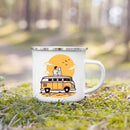 Axyaa Adventure Campfire Party Camping Mug - Mountain Handle Cup Gifts for Camper
