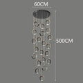 Axyaa Staircase Chandeliers: Modern LED Pendant Light Lamps for Living Room