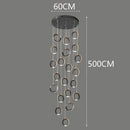 Axyaa Staircase Chandeliers: Modern LED Pendant Light Lamps for Living Room