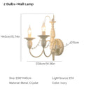 Axyaa French Crystal Chandelier Wall Lamp for Bedroom Princess Room