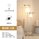 Nordic Double Head Glass Floor Lamp by Axyaa