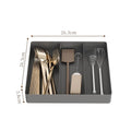 Axyaa Expandable Cutlery Tray Organizer with Dividers for Kitchen Utensils