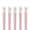 Axyaa Colorful Hearts Chopsticks Set - Non-Slip Reusable Japanese Sushi Kitchen Tools