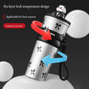 Axyaa Insulated Straw Tumbler Cold Water Cup -  Cute & Portable Large Capacity Iced Coffee Bottle