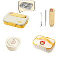 Axyaa Stainless Steel Bento Lunch Box Set - Large Capacity with Tableware