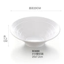 Axyaa Melamine Noodle Bowl Set - Japanese Style Ramen Bowls for Kitchen Tableware