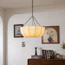 Axyaa Wabi Sabi Retro Fabric Pendant Lights Chandelier - Home Decor Bedroom LED Hanging Lamp