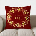 Axyaa Squirrels & Fall Leaves Pillow Cover for Sofa, Bedroom, Car