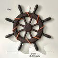 Rustic Anchor & Ship Wheel Wall Decor by Axyaa – Nautical Style Hanging Ornaments