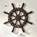 Rustic Anchor & Ship Wheel Wall Decor by Axyaa – Nautical Style Hanging Ornaments