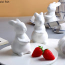 Axya Rabbit Ceramic Tray Wedding Cake Stand Fruit Plate Snack Tray