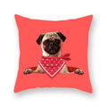 Axyaa Dog Eating Ice Cream Decorative Pillowcase 45x45cm