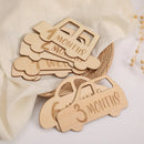 Axya Baby Wooden Milestone Cards for Newborn Photo Background & Birth Record