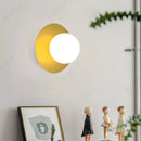 Axyaa LED Glass Ball Bedhead Wall Light Gold/Black Living Room Decor