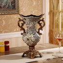 Axyaa Retro Resin Vase: Home Table Decor Ornaments for Livingroom, Hotel, Club