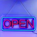 Axyaa Vertical LED Neon Open Sign - Ultra Bright for Store Promotions