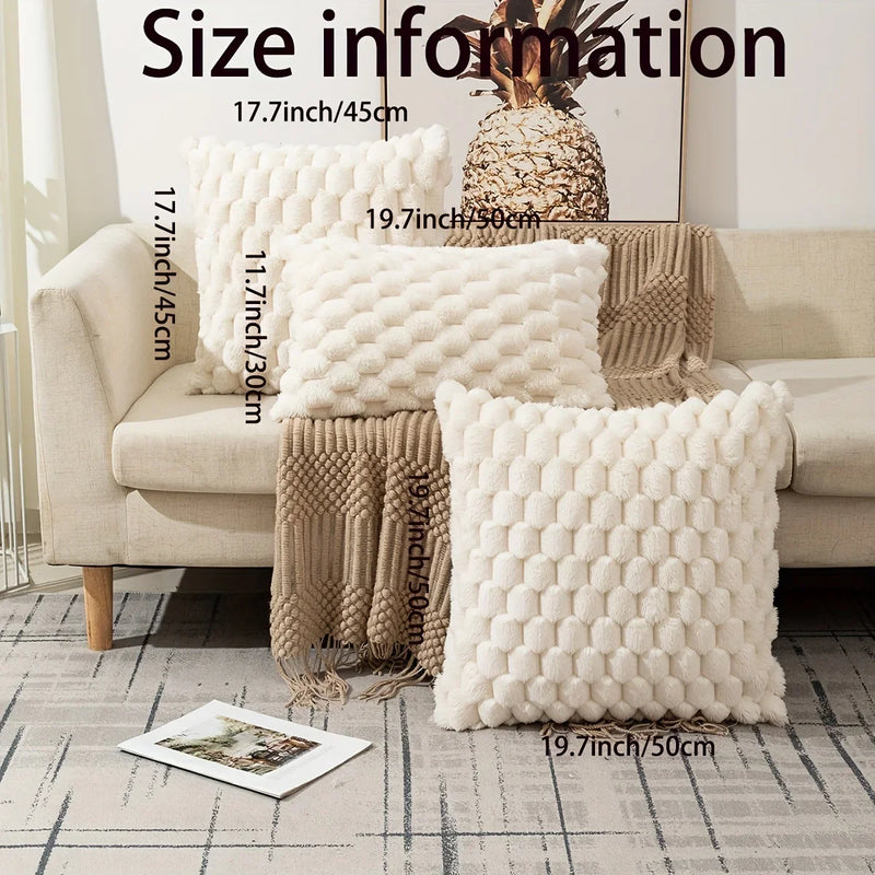 Knit Decorative Pillow Covers for Modern Living Room Sofa - Axyaa