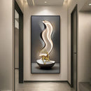 Axyaa Modern Abstract Luxury Wall Lamp for Foyer with Stone Running Light