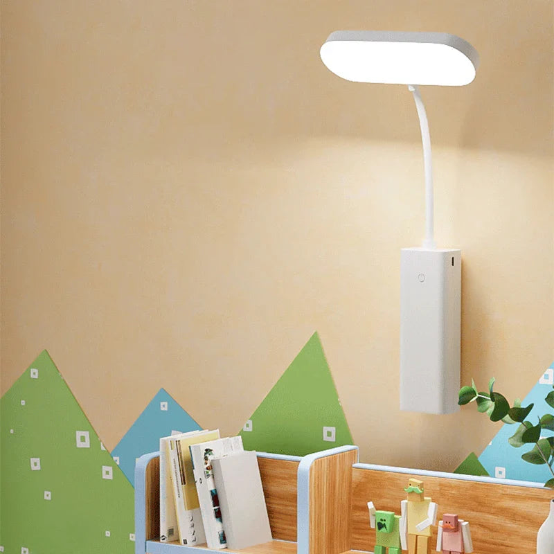 Axya LED Desk Lamp: 3 Levels Dimmable Touch Night Light, USB Rechargeable, Foldable Table Lamp