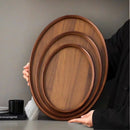 Axyaa Wooden Serving Tray: Stylish Coffee Table Decor, Fruit Platter, Food Dish Tray