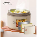 Axyaa Stainless Steel Thermal Bento Box Bag Large Capacity - BPA Free Food Container