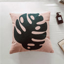 Axyaa Embroidered Floral Pillow Cover Dandelion Sunflower Soft Canvas Decor