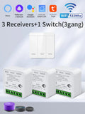 Axyaa Smart WiFi Switch 2-Way Control Panel with RF433MHz Wireless & Voice Control