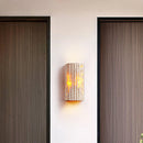 Axyaa Yellow Cave Stone Villa Wall Lamp - Japanese Style LED Lighting for Bedroom