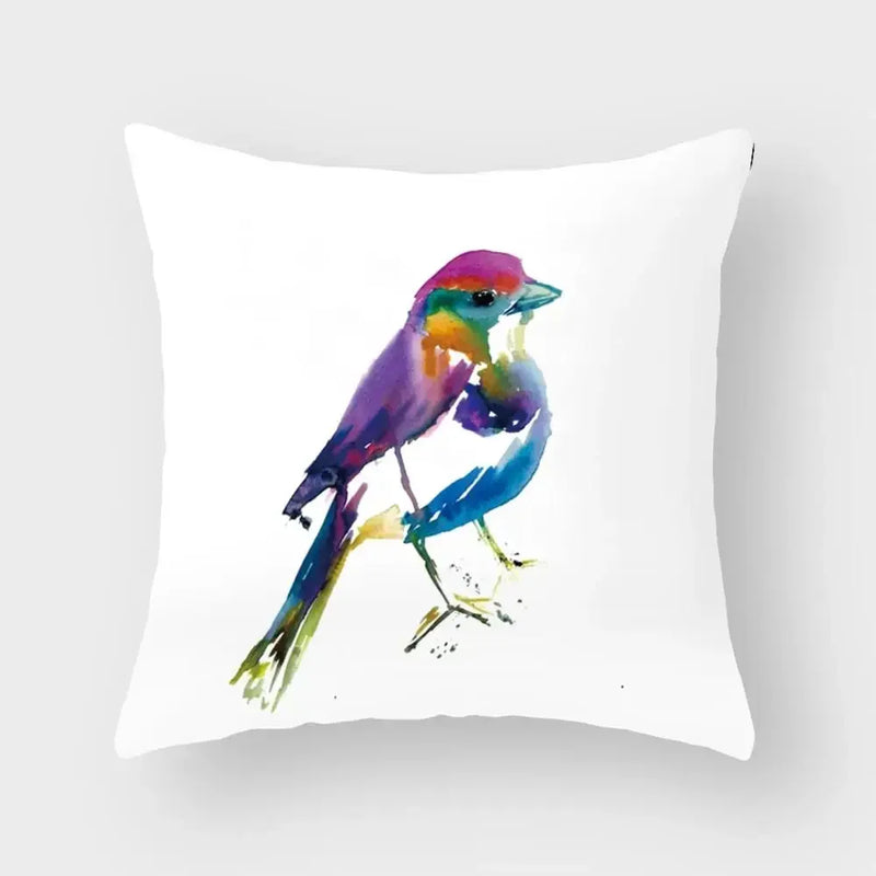 Axyaa Bird Flower Pillow Case 45*45cm Home Decoration Pillowcase