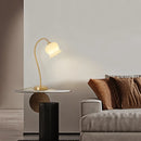 Axyaa Glass Desk Lamp Princess Room Bedside Light Gold White E27