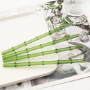 Axyaa Bamboo Design Glass Straws Set with Brush - Eco-Friendly Drinkware for Cocktails, Coffee