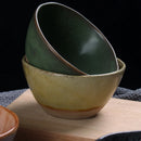 Axyaa Retro Hotel Ceramic Rice Bowl, High-Value Tableware Soup Bowl