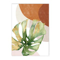 Axyaa Boho Green Palm Leaf Canvas Art - Nordic Style Home Decor