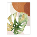 Axyaa Boho Green Palm Leaf Canvas Art - Nordic Style Home Decor