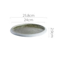 Axyaa Circular Ceramic Restaurant Service Plate Set