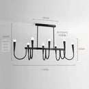 Axyaa Nordic Palace Bronze Chandelier for Dining Room Lighting